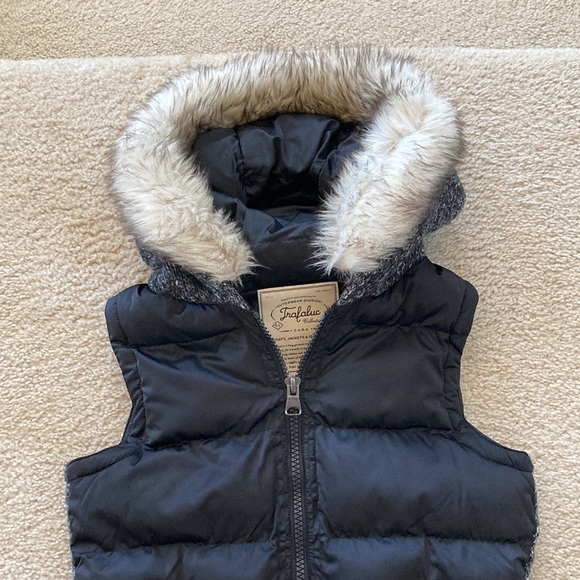 Zara Trafaluc Collection Mixed Media Hooded Puffer Vest - Picture 2 of 8